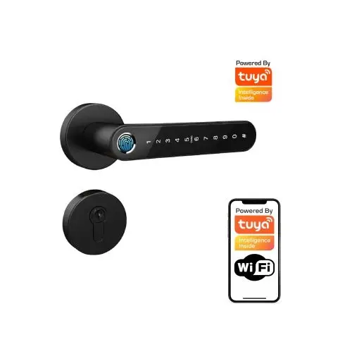 Klamka elektroniczna Smart-Lock N33B-B Tuya czarna