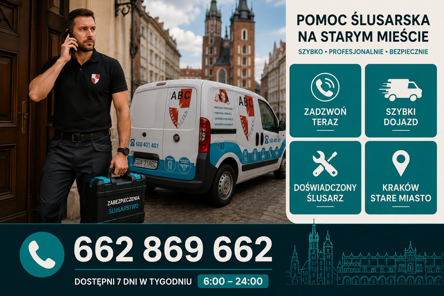 Szybka pomoc ślusarska na Starym Mieście Kraków