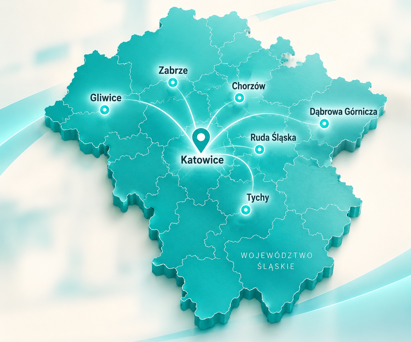Lokalizacje ABC Zabezpieczeń na Śląsku – mapa województwa śląskiego