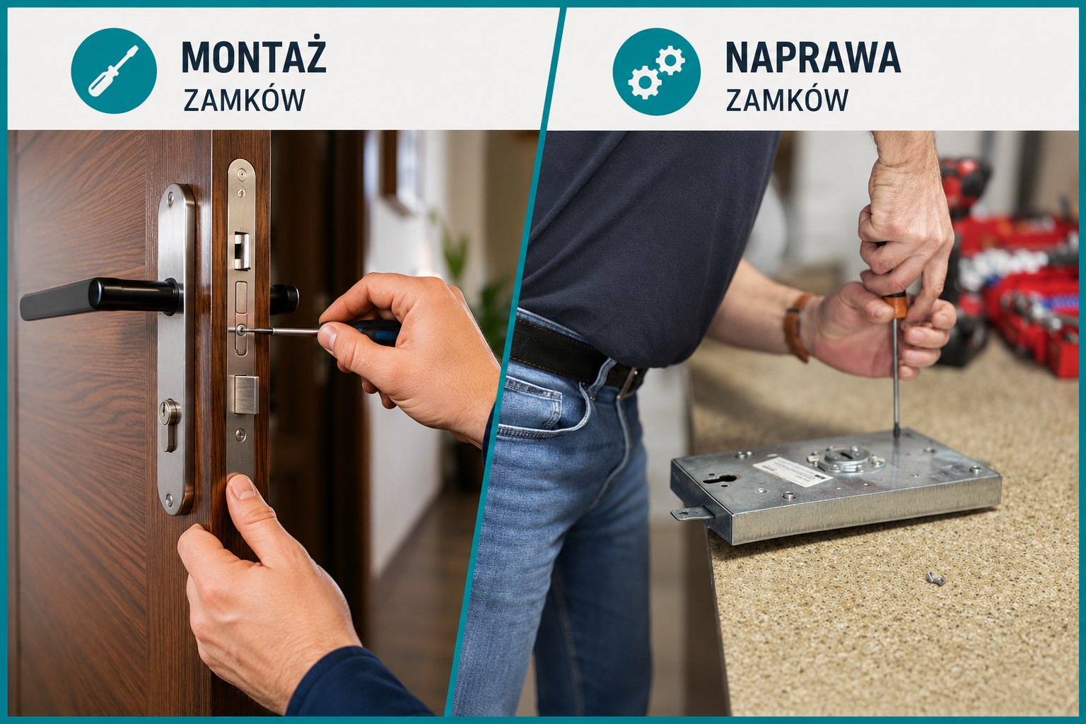 Montaż, wymiana i naprawa zamków – ABC Zabezpieczeń