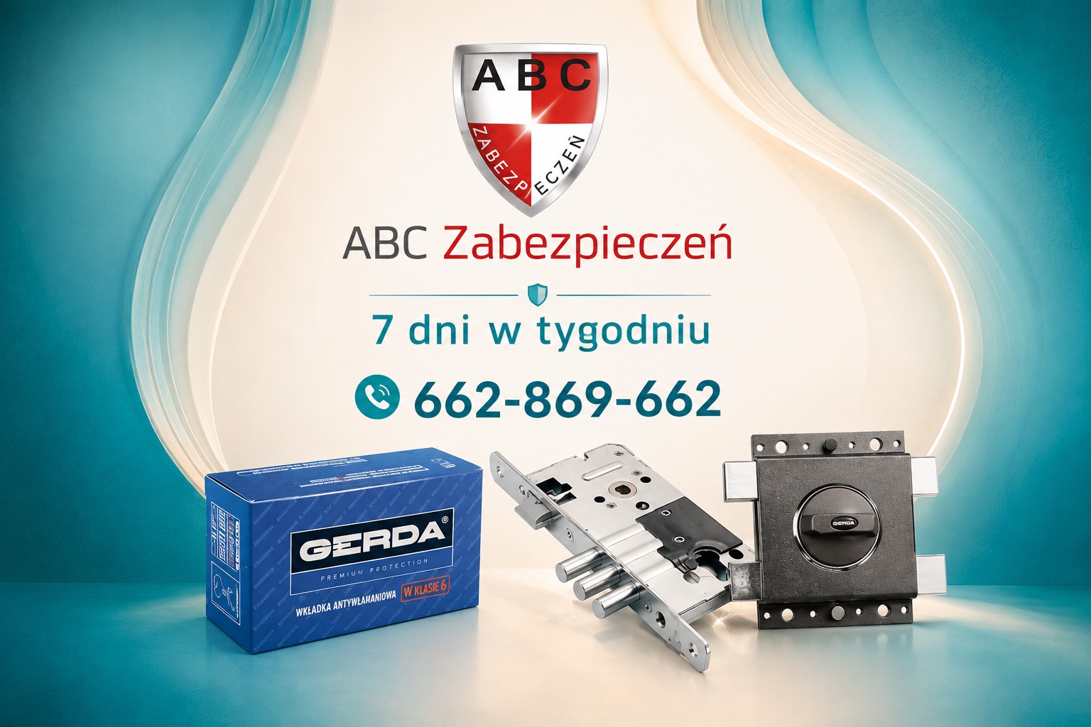 Serwis Gerda 7 dni w tygodniu – ABC Zabezpieczeń, wkładka i zamek GERDA