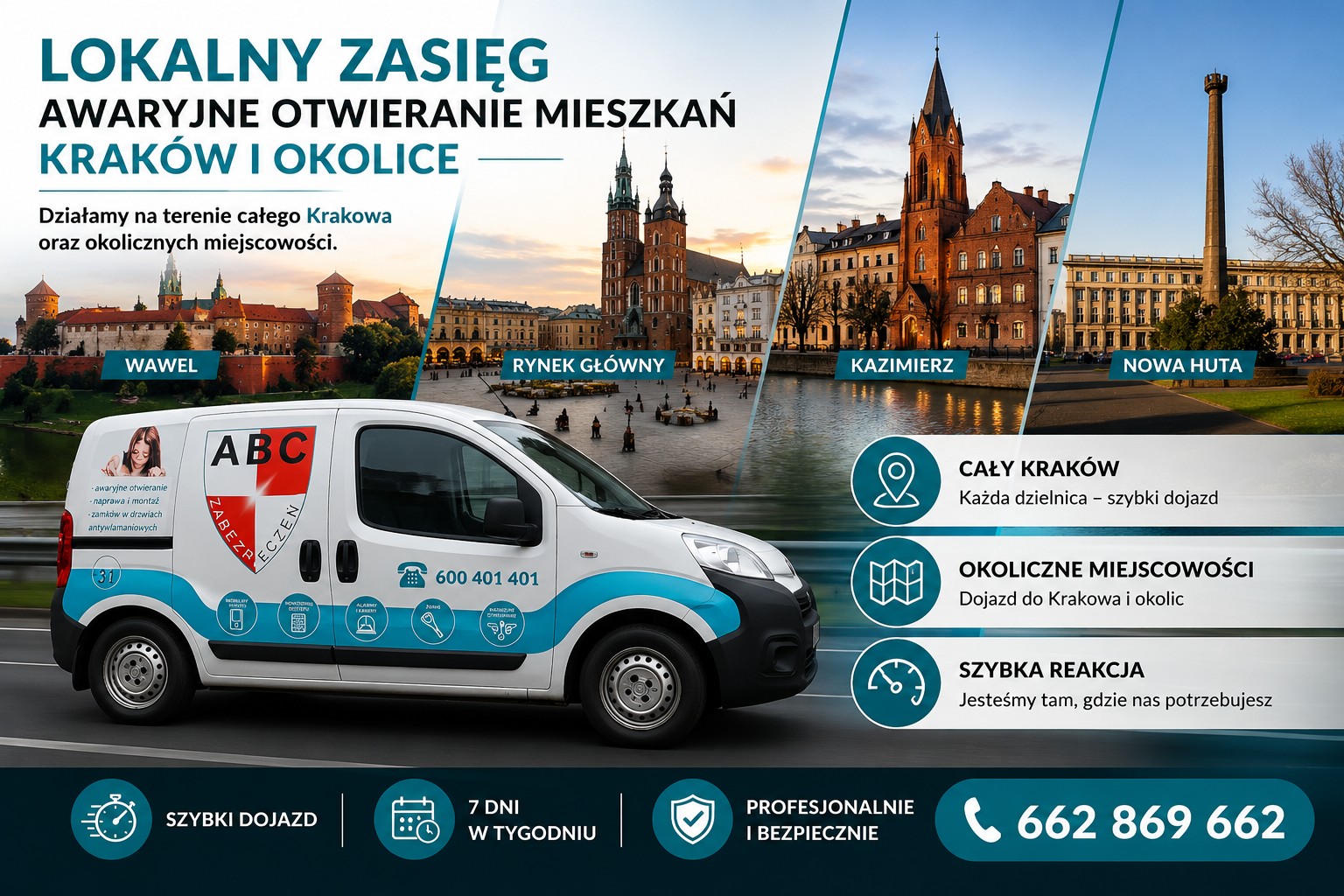 Awaryjne otwieranie mieszkań Kraków i okolice