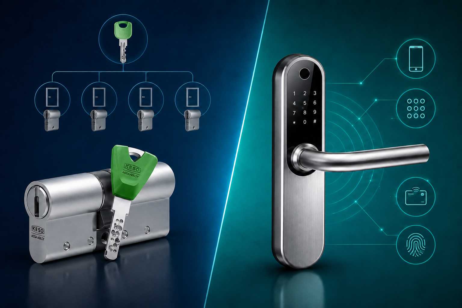 Systemy Master-Key i inteligentne zamki – KESO i zamek elektroniczny