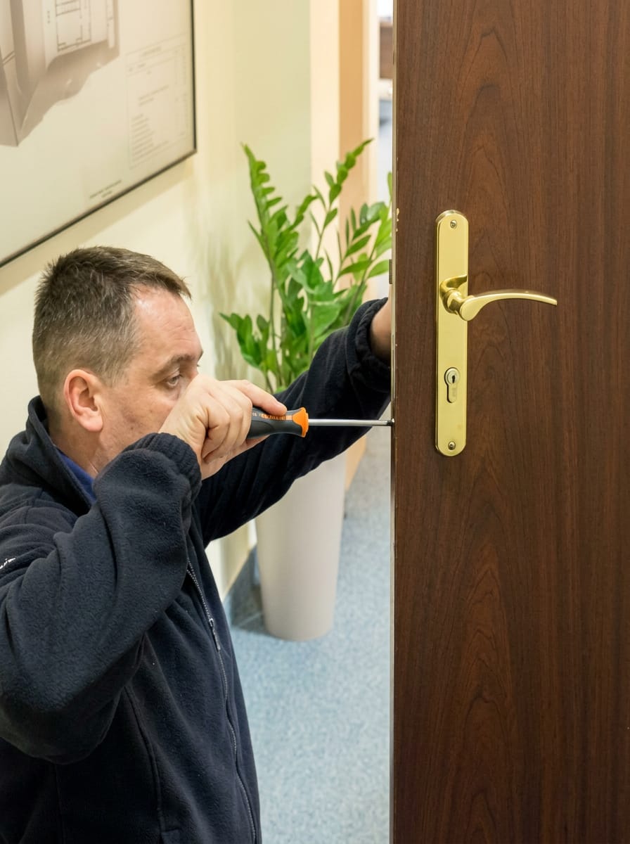 Naprawa zamków w Gdańsku – ślusarz przy pracy