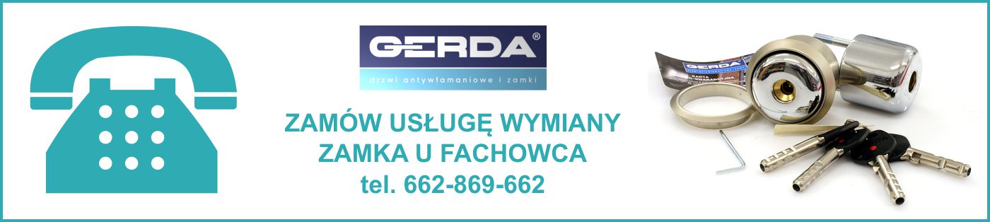 Usługa wymiany zamka w drzwiach Gerda