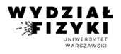 UNIWERSYTET WARSZAWSKI, WYDZIAŁ FIZYKI